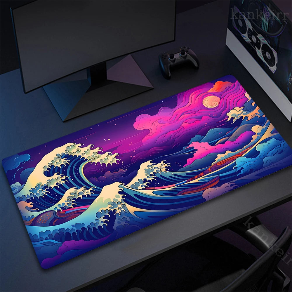 Great Wave XL Gaming Desk Mat – Personalized Art Mouse Pad (XXL HD Mouse Mat)