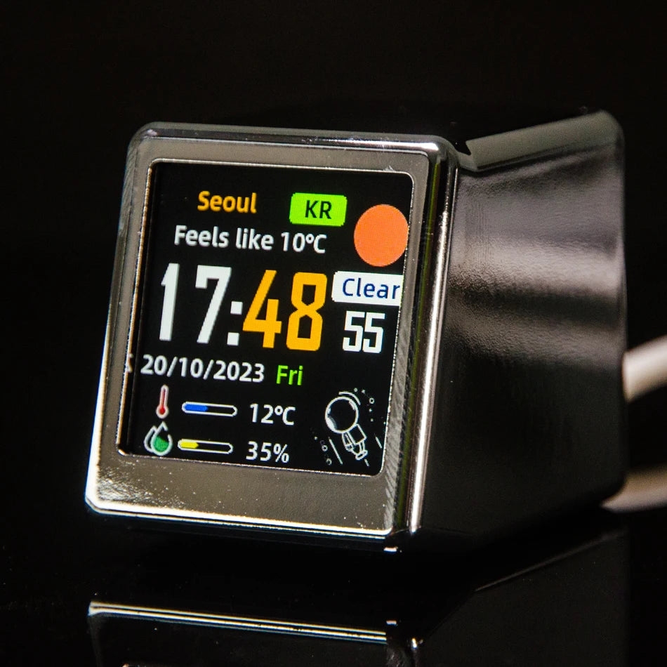 PixelDesk Mini Smart Weather GIF Clock