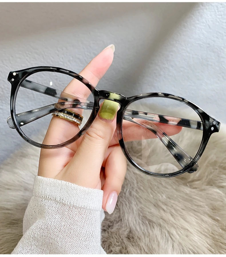 Retro Round Blue Light Blocking Glasses – Prescription Ready Myopia Eyewear (0 to -600) | Ultra-Light Unisex Frames