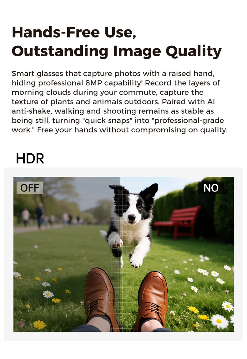 AI Vision Pro Smart Glasses 4K | Translator, Camera & Power Bank