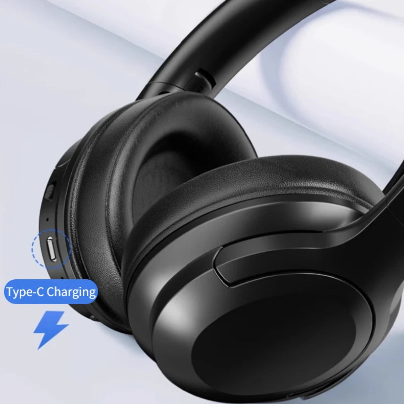 AirBass Pro Wireless Bluetooth Over-Ear Headphones – HiFi Stereo, Noise Reduction & Mic
