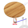 BambooCharge 15W Qi Wireless Charger – Bamboo Wood, USB-C for iPhone & Samsung