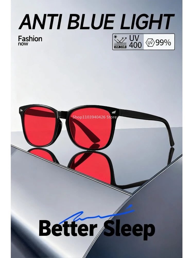 Red Lens Blue Light Blocking Glasses (Sleep & Gaming