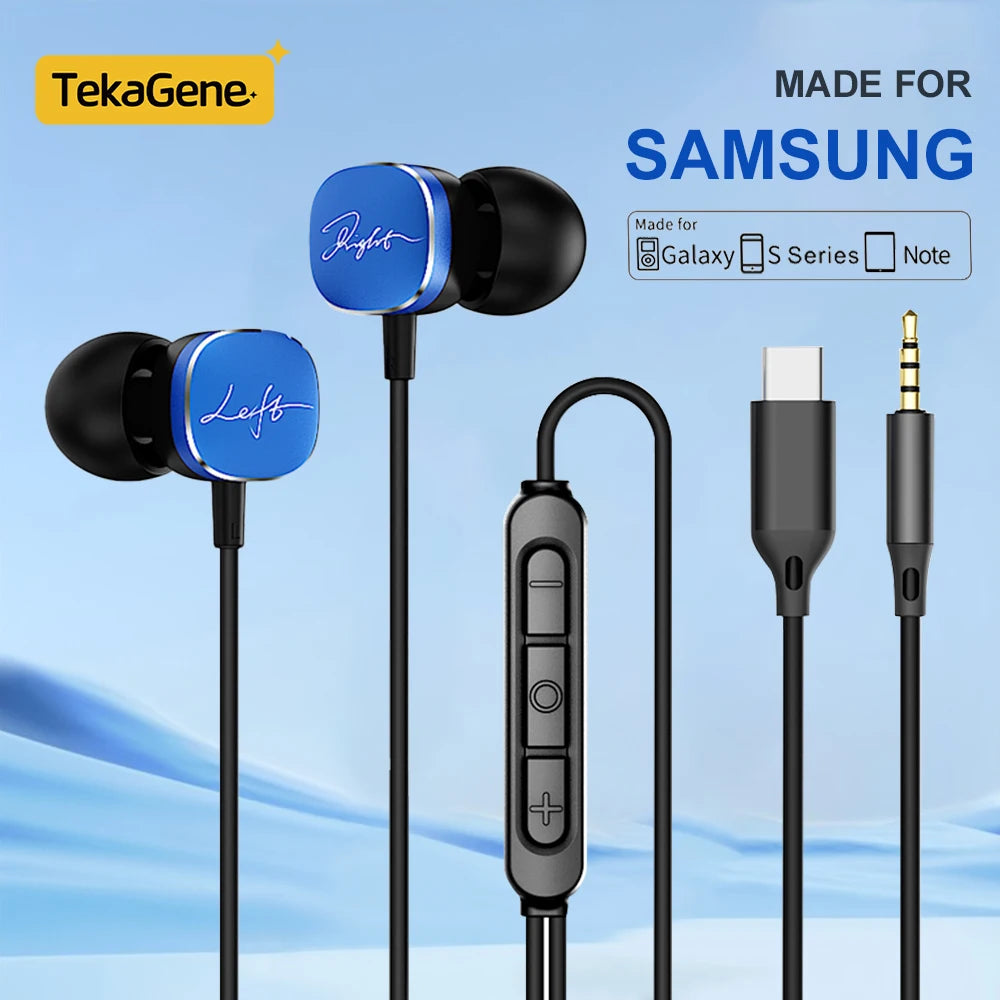 DolbyWire USB-C Wired Headphones – Dolby Sound & Mic for Samsung & iPhone
