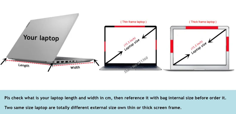 Waterproof Laptop Sleeve Bag – Unisex Liner Case for MacBook Air, Pro & Notebooks (11"–16")