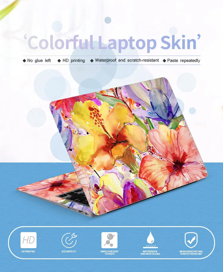 Hot sale computer sticker 12'' 15 inch notebook sticker 17" laptop skin 14" for macbook pro 13 15.6'' acer/lenovo/hp decal skin