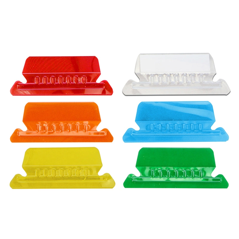 ClearTab 10-Pack Coloured Hanging Folder Tabs with Inserts – 2 Inch Plastic