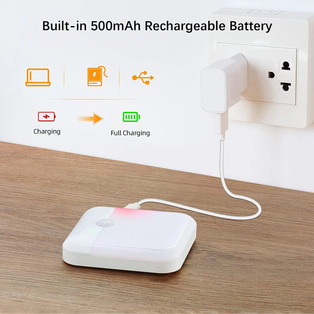 GlowLite Wireless LED Night Light – Soft Touch Rechargeable Lamp for Bedroom & Home