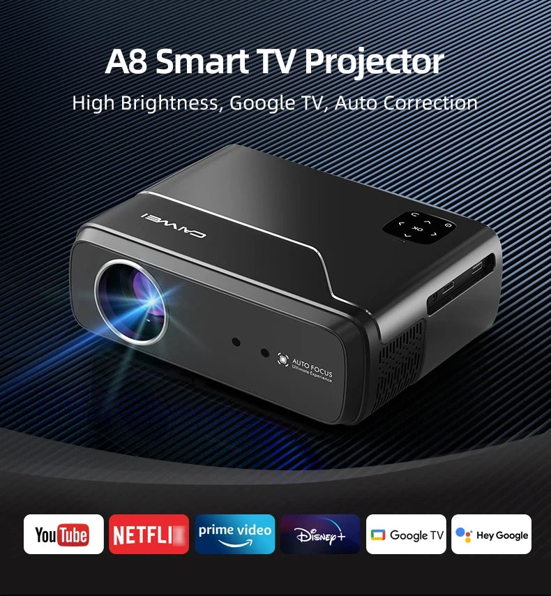 CinemaX A8 Google TV 4K Smart Projector