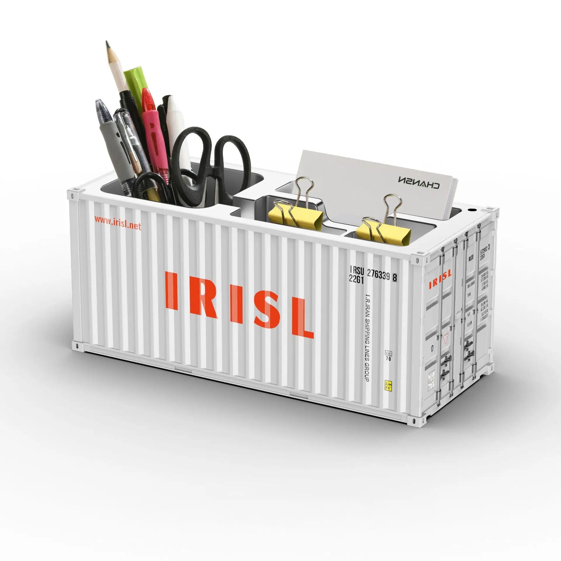 ContainerDesk Miniature Shipping Container Pen Holder – Desk Organiser & Home Decor