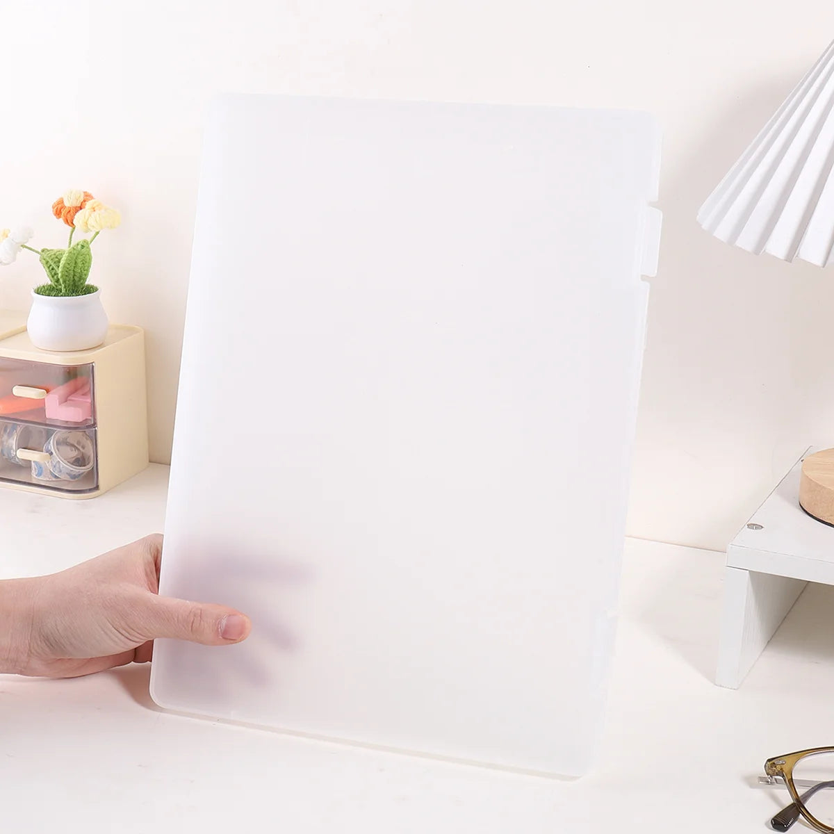 DocBox 2-in-1 A4 Writing Board & Document Storage Box – Portable Office Organiser