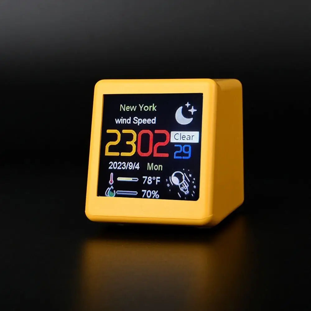 GIFTV Crystal Cube Smart Weather Clock
