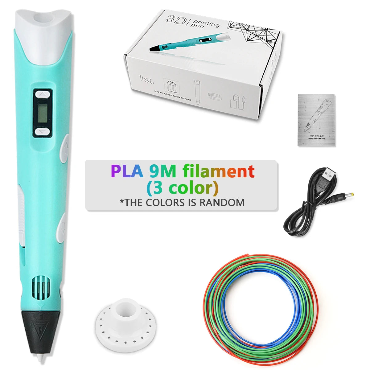 DrawPen 3D Pen for Kids – DIY Drawing Set with PLA Filament, Birthday & Christmas Gift