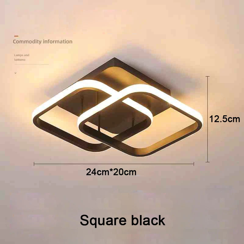 DuoRing LED Ceiling Light – Modern 2-Ring Design for Hallway, Balcony & Office