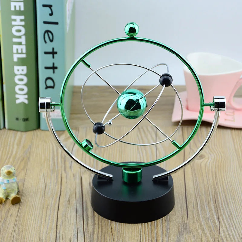 Colorful Galaxy Universe Celestial Swinger Magnetic Rotating Earth Perpetual Motion Device Electric Chaos Pendulum Science Decor