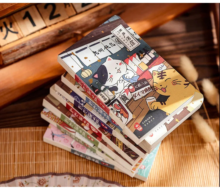 KittyNotes Kawaii Cat Pocket Notebook – Japanese Style Planner & Journal