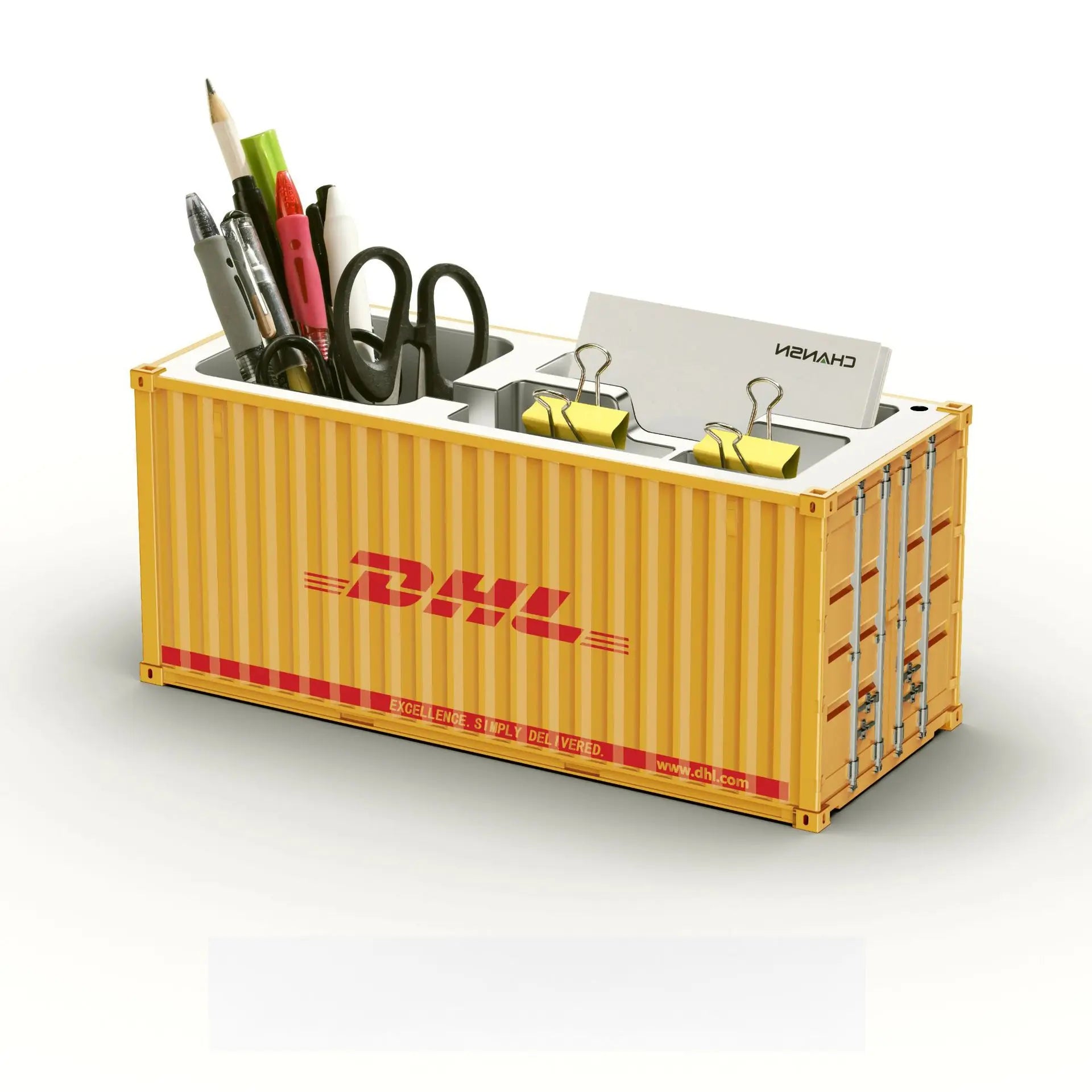 ContainerDesk Miniature Shipping Container Pen Holder – Desk Organiser & Home Decor