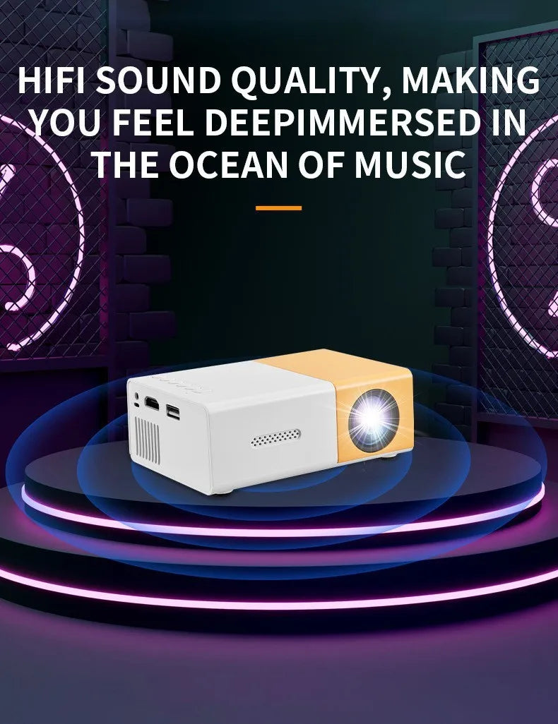 MiniBeam Portable 1080P Home Projector