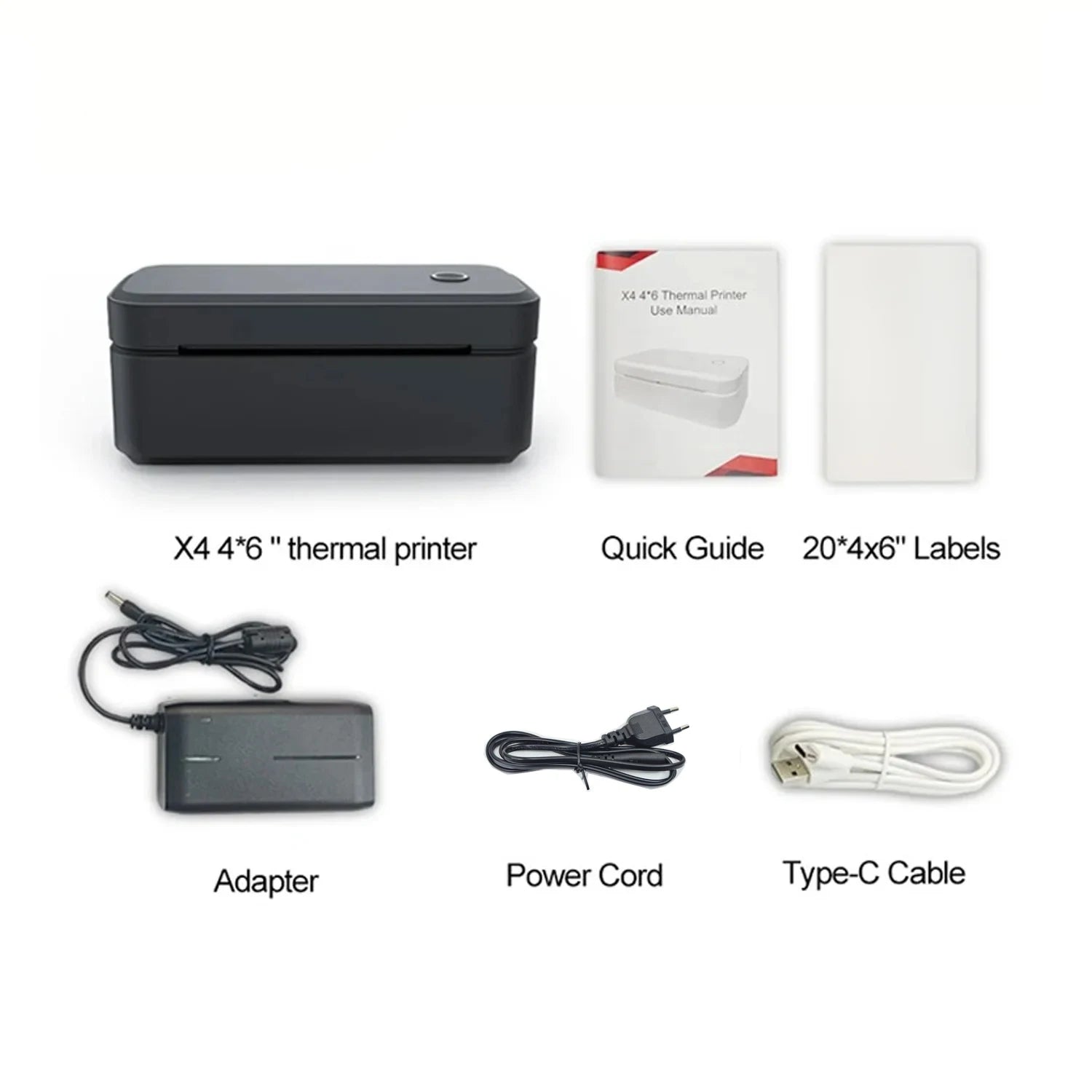 Marklife X4 Portable Bluetooth Thermal Label Printer – Auto-Detect 4x6 Shipping Printer for Small Business