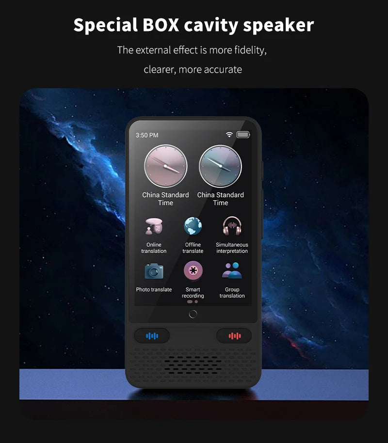 LinguaAI Voice Translator Device – 138 Languages, ChatGPT & Real-Time Two-Way