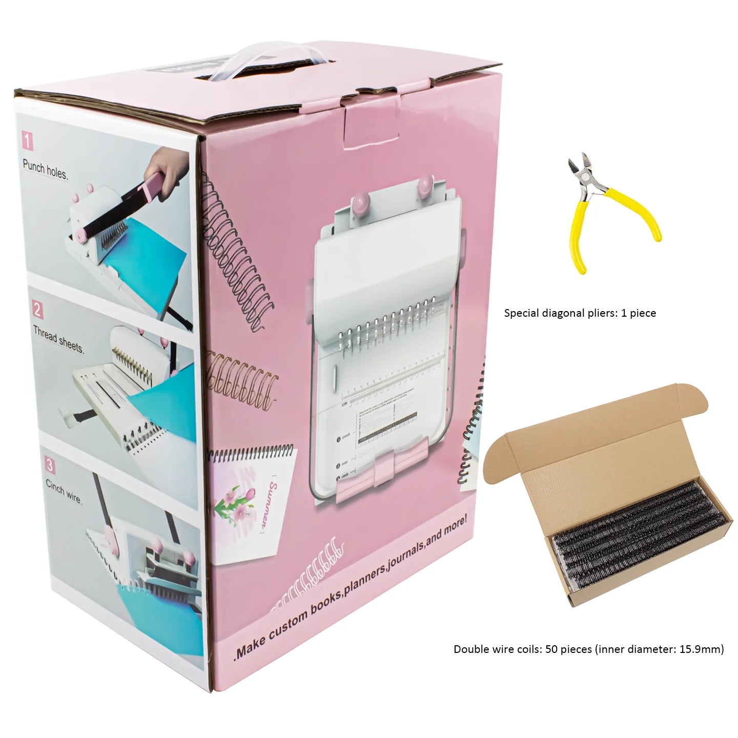 WireBind 2:1 Double Wire Binding Machine – 20-Page Single-Pass Punch