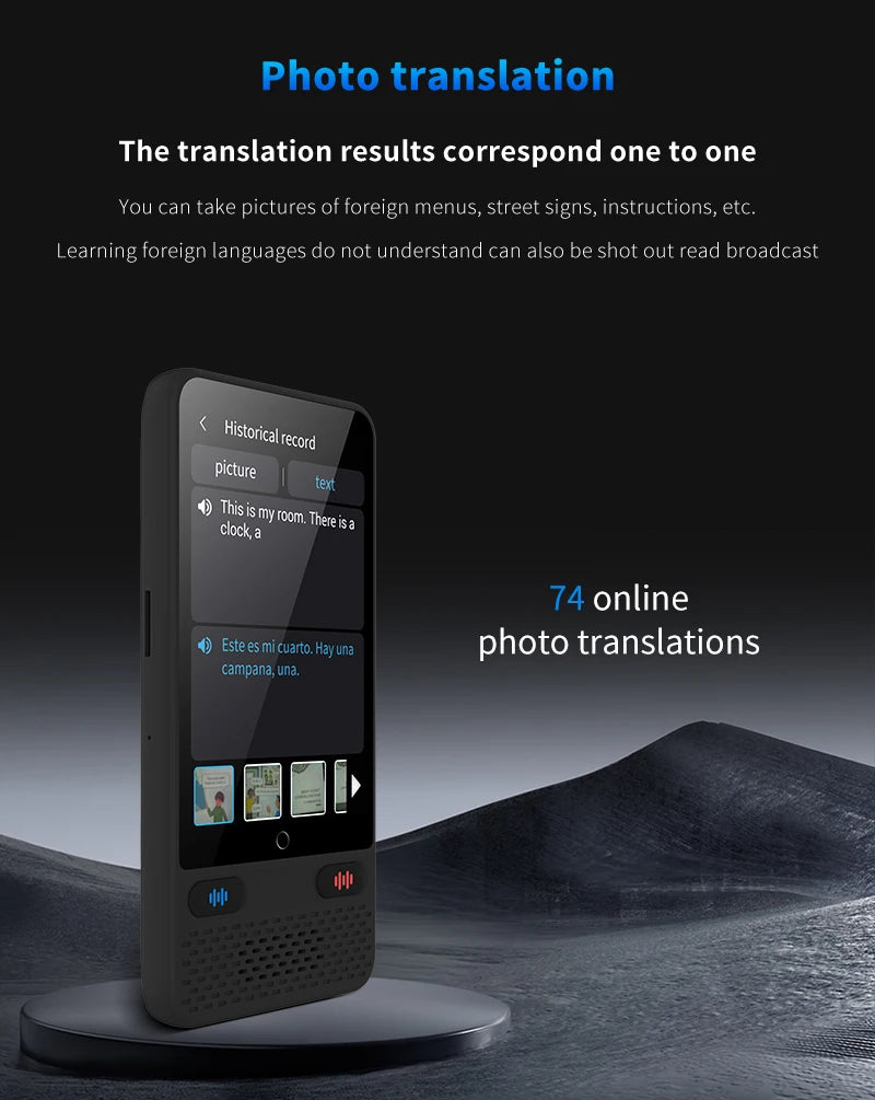 LinguaAI Voice Translator Device – 138 Languages, ChatGPT & Real-Time Two-Way
