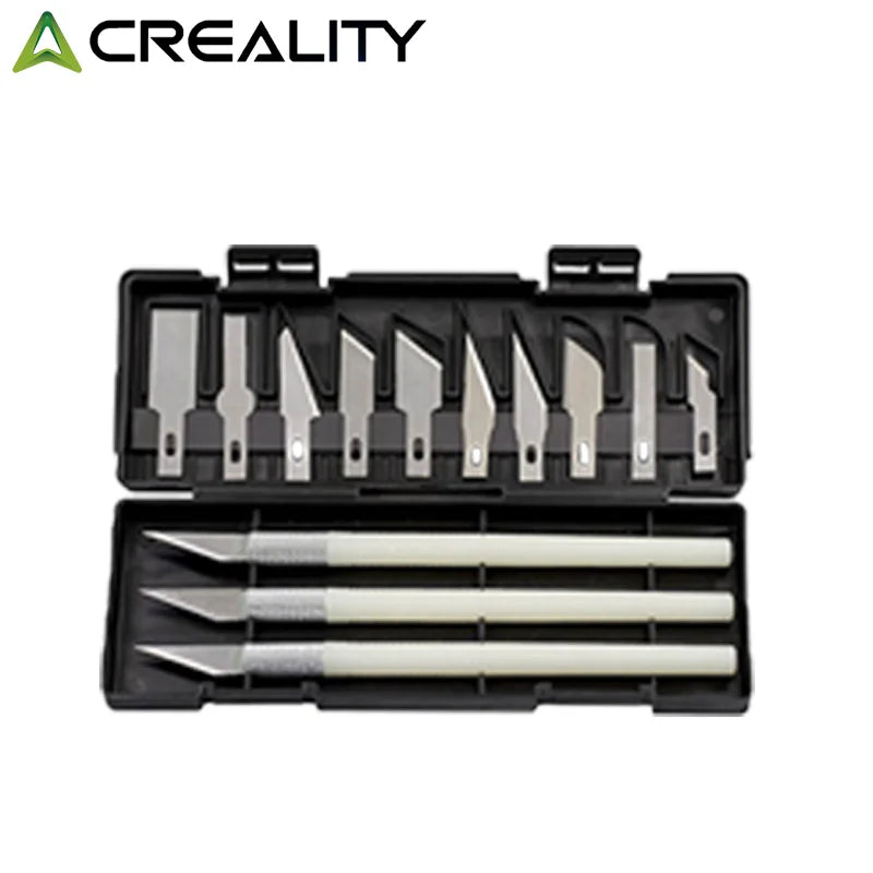 3D Model Grinding & Deburring Tool Kit – Engraving Knife, File, Scraper & Cutter