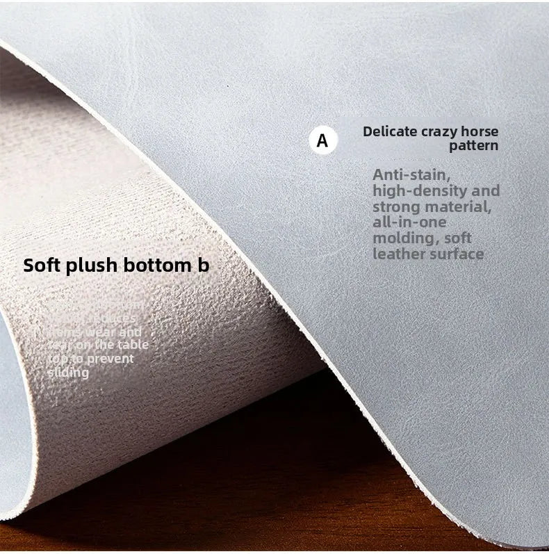 DeskMat Waterproof PU Mouse Pad – Large Non-Slip Desk Mat & Keyboard Mat 3-Piece Set