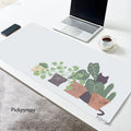 Kawaii Garden XL Desk Mat – Cute Plants & Cat Gaming Mouse Pad (900×400mm)
