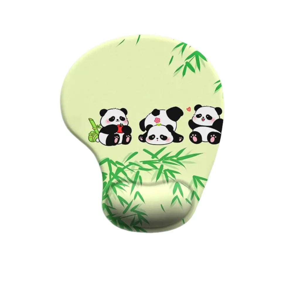 Non-Slip Cartoon Animal Mouse Pad Soft Ergonomic Comfortable Wrist Rest Smooth Surface Silicone Desktop Wrist Support