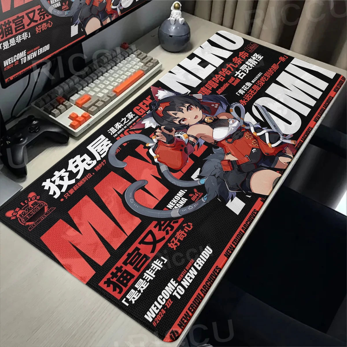 Zenless Zone Zero XXL Gaming Desk Mat – Anime Character Extended Mouse Pad (ZZZ Series)