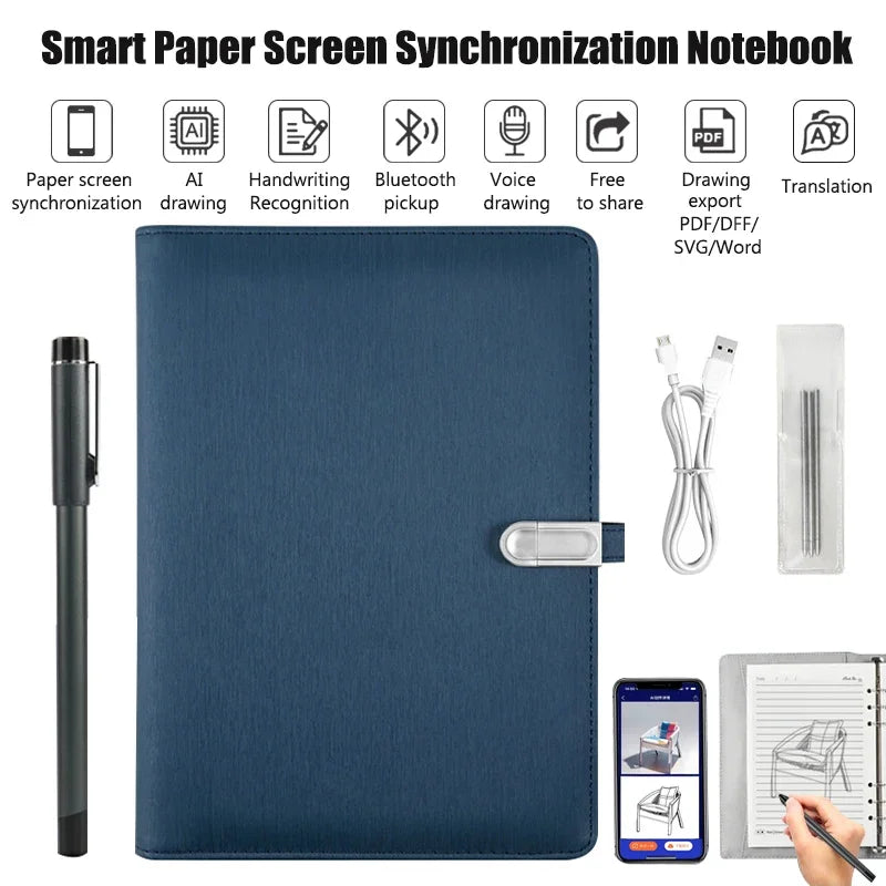 Smart Digital Notebook with AI Sync Pen (Real-Time Cloud Writing)