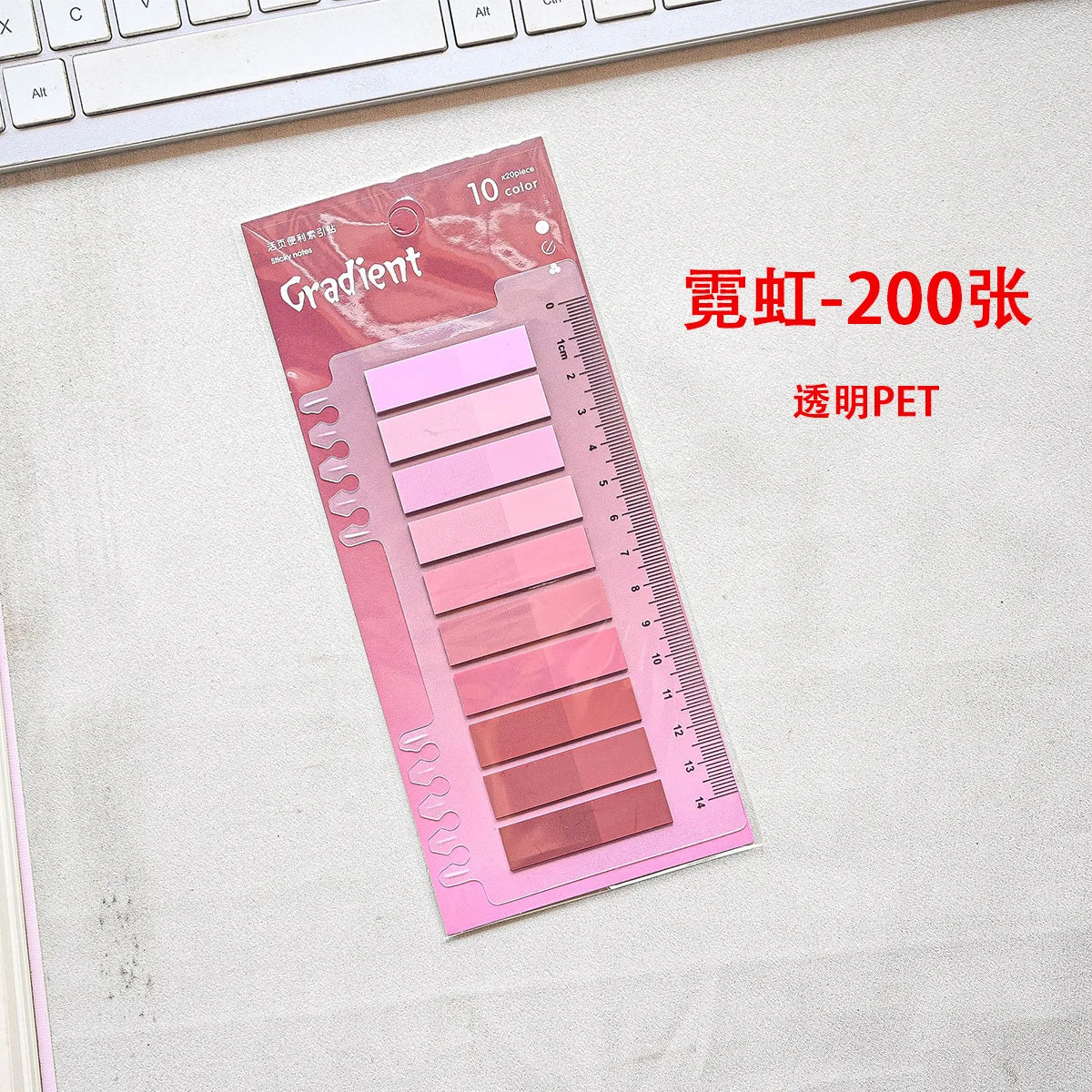 ClearNote 200-Sheet Transparent Sticky Notes – Self-Adhesive Reading Tabs