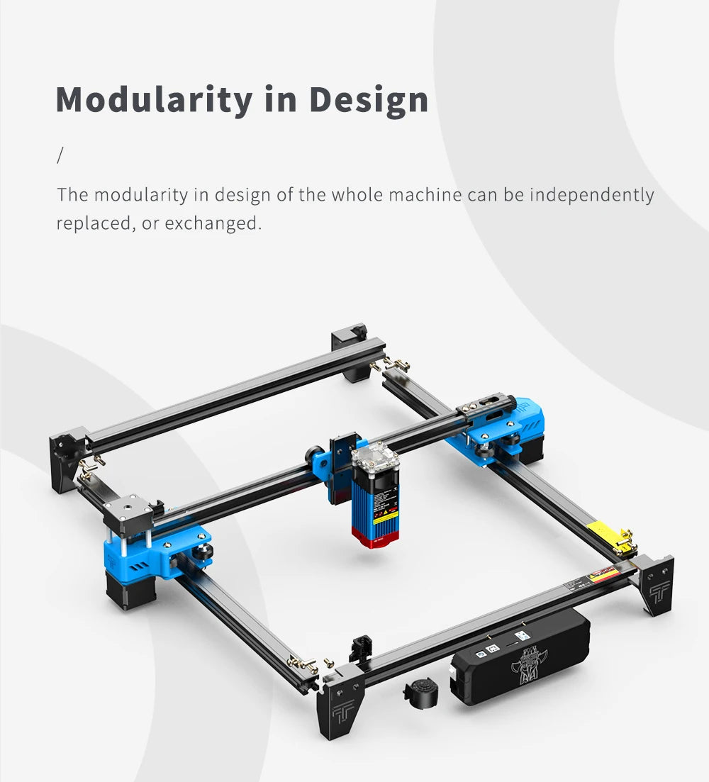 TwoTrees TTS-55 Pro 80W Laser Engraver – WiFi, Offline Control & 445nm Blue Light CNC