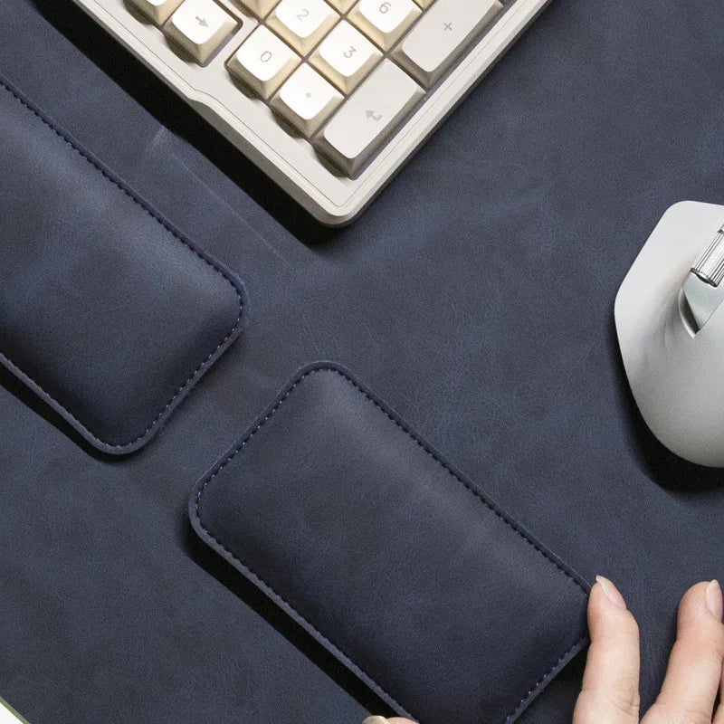 DeskMat Waterproof PU Mouse Pad – Large Non-Slip Desk Mat & Keyboard Mat 3-Piece Set