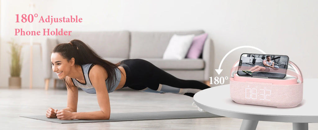SoundCharge Bluetooth Speaker – Wireless Charger, FM Radio & Dimmable Light