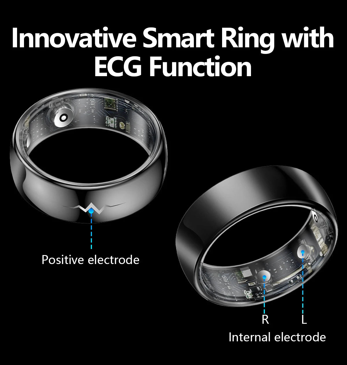 NOYAFA Smart Ring – Heart Rate, Blood Oxygen & Multi-Sport Health Monitor