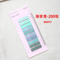 ClearNote 200-Sheet Transparent Sticky Notes – Self-Adhesive Reading Tabs
