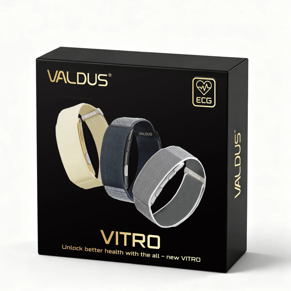 VALDUS VITRO ECG Smart Bracelet – Heart Rate, Blood Pressure & Long Battery Life