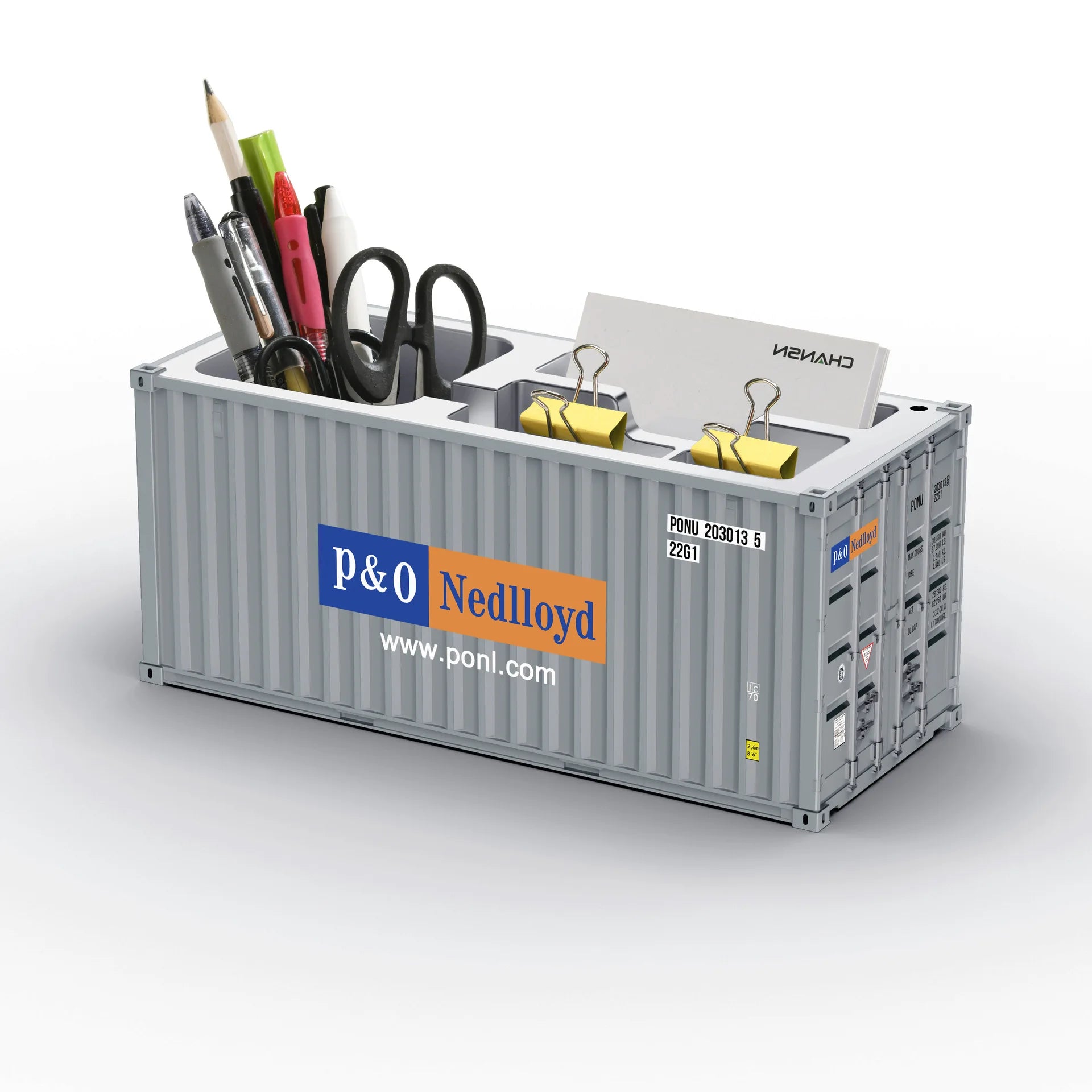 ContainerDesk Miniature Shipping Container Pen Holder – Desk Organiser & Home Decor