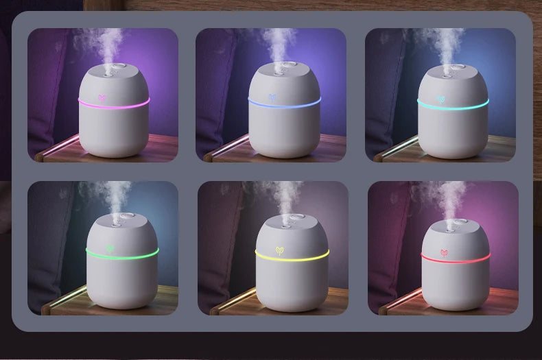 MistMini USB Desktop Air Humidifier – 220ml with Aroma Function