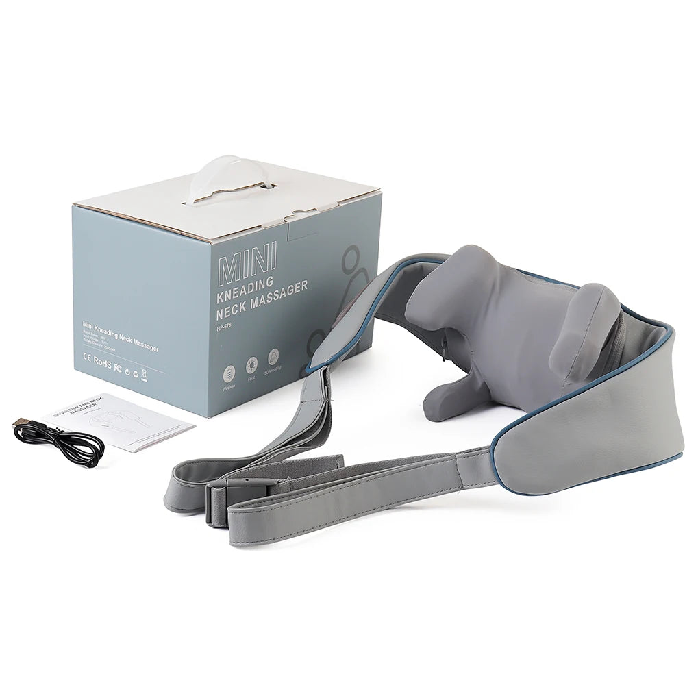 Foreverlily 26W Brushless Neck & Shoulder Kneading Massage Shawl – Wireless
