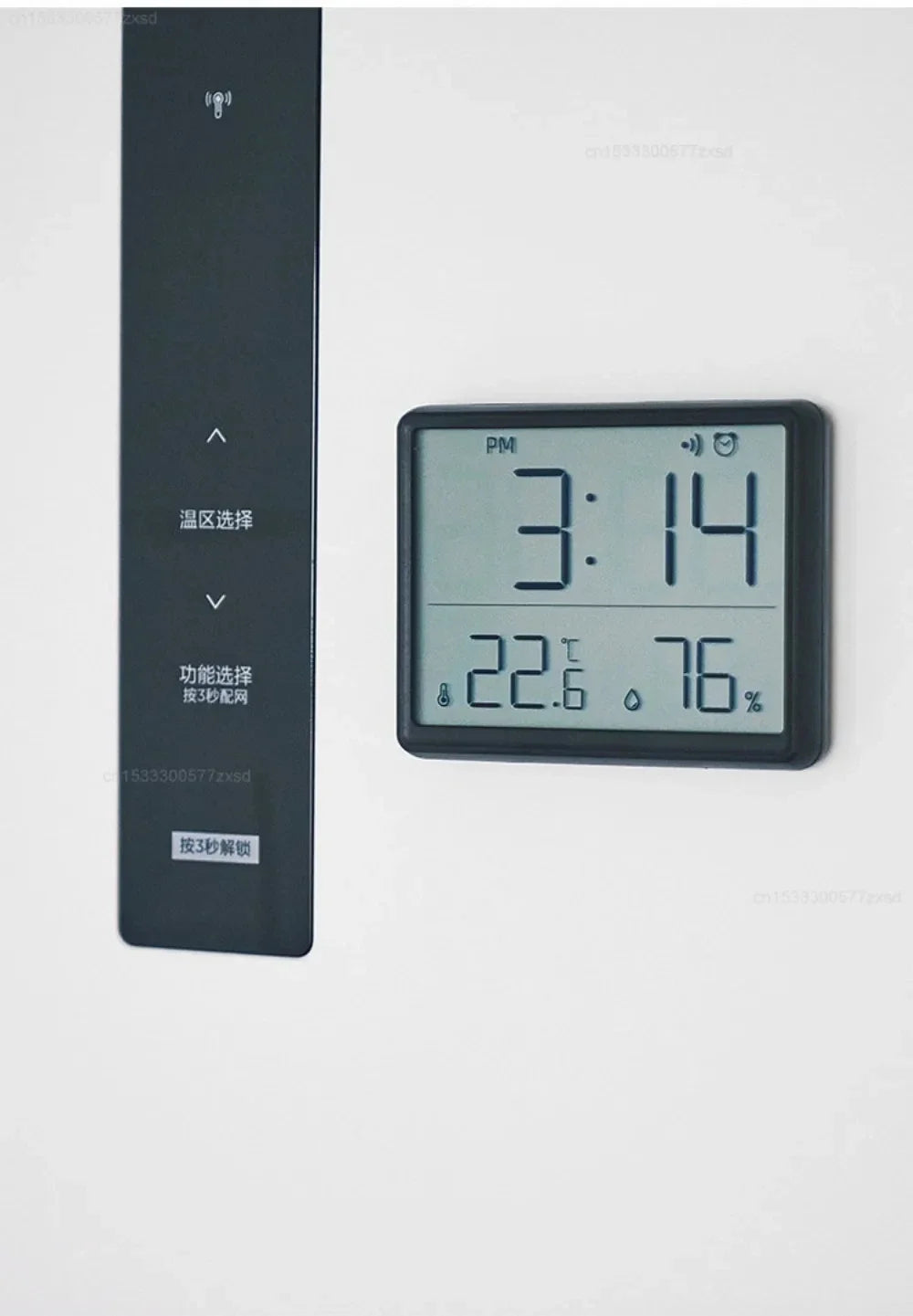 MIJIA 3.7 Inch Large LCD Digital Wall Clock Humidity Thermometer Calendars Display Magnetic Mounted Alarm Clock Household Tool
