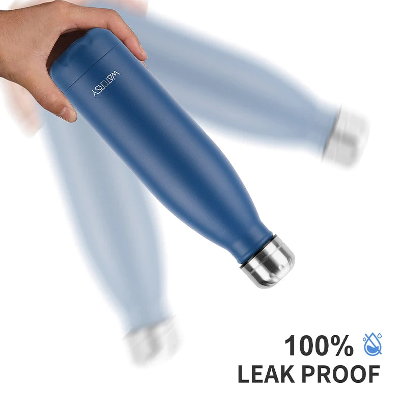 WATERSY 500ml Stainless Steel Vacuum Flask – Insulated Thermos for Coffee & Sport