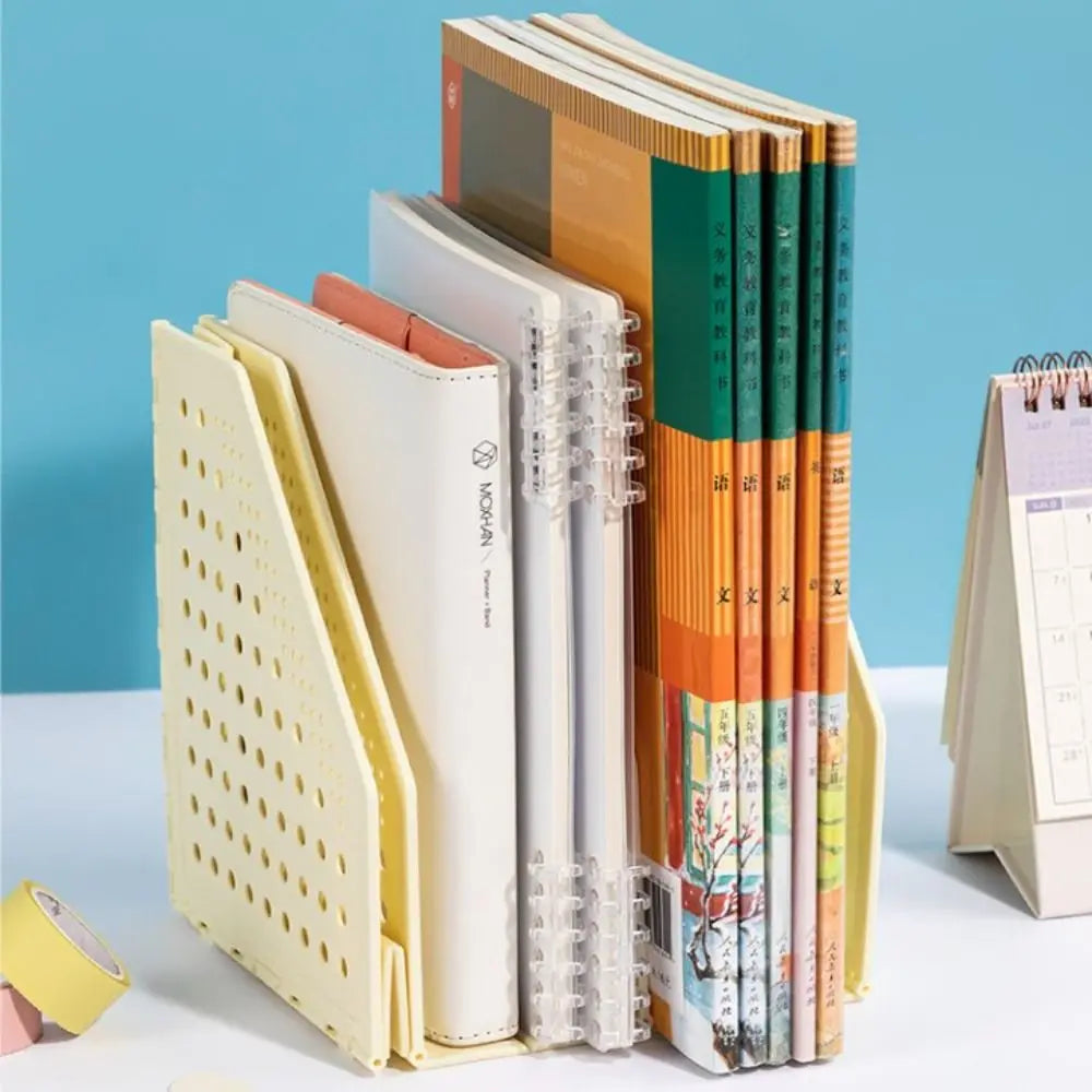 File Organizer Retractable File Holder Creative Foldable Desktop Bookend Bookshelf Adjustable File Storage Rack Office Supply