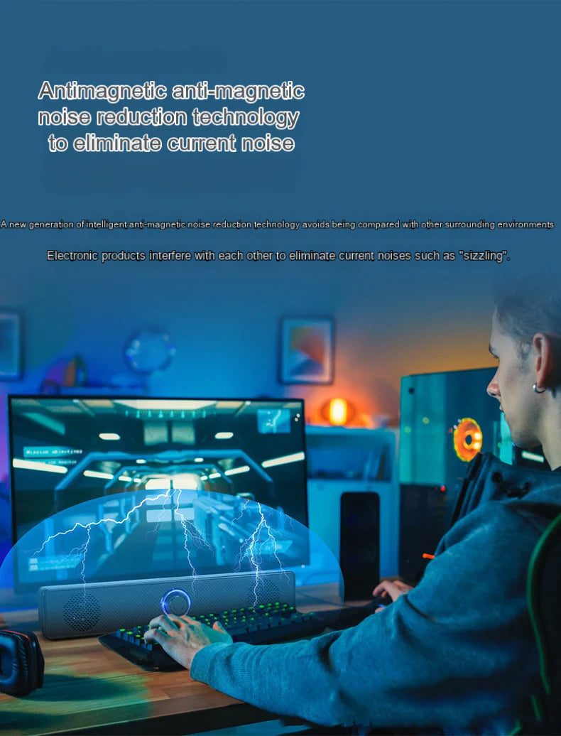 HOMEFISH Computer Desktop High-quality Bluetooth Wired Dual-purpose High-volume Microphone Two-in-one Speaker