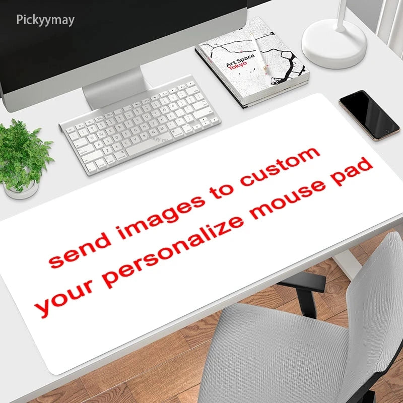 Midnight Cat XXL Gaming Desk Mat – Cute Black Cat Grey Mouse Pad for Office & Setup