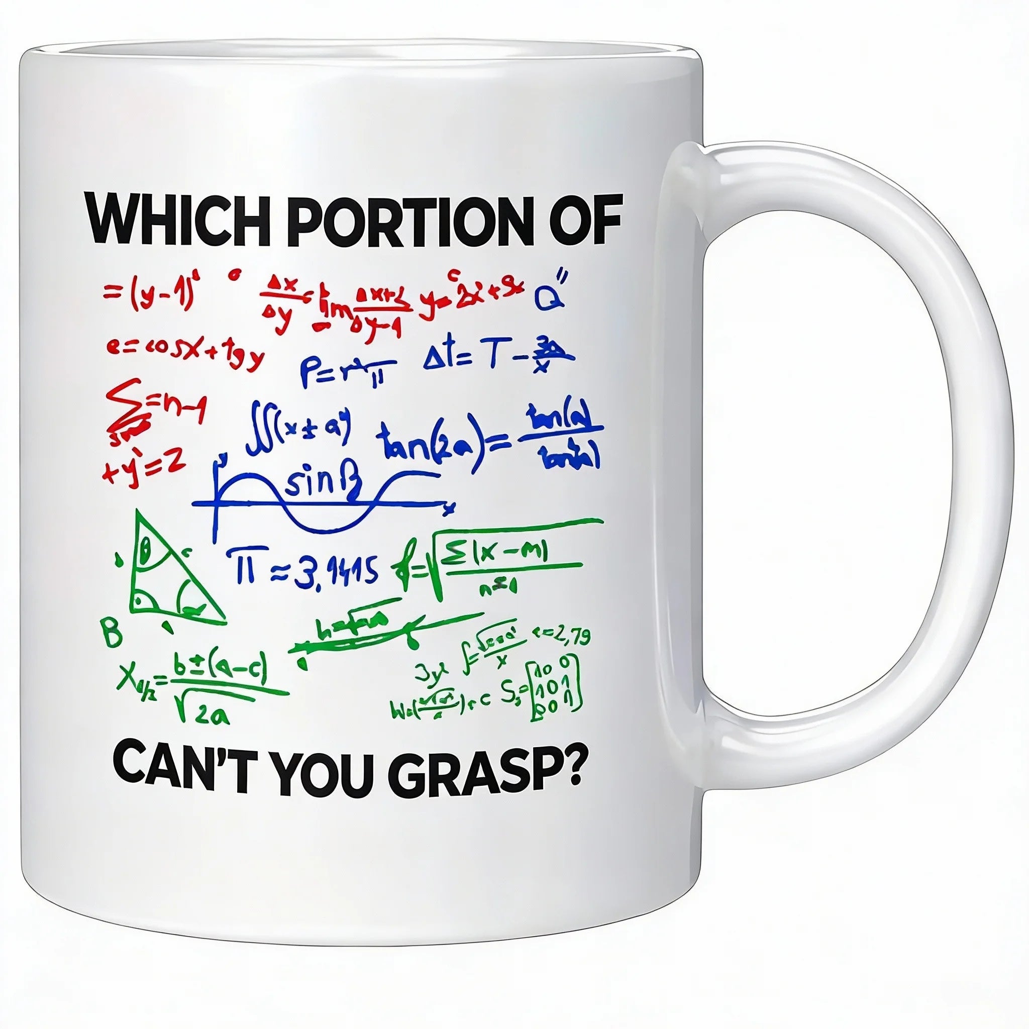 Math Doesn’t Care 😏 | ‘What Part of Math Don’t You Understand?’ Funny Nerd Mug for Students & Teacher