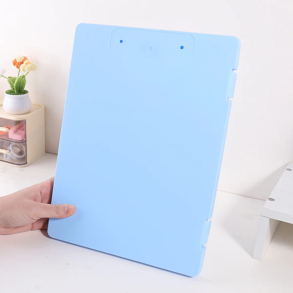 DocBox 2-in-1 A4 Writing Board & Document Storage Box – Portable Office Organiser
