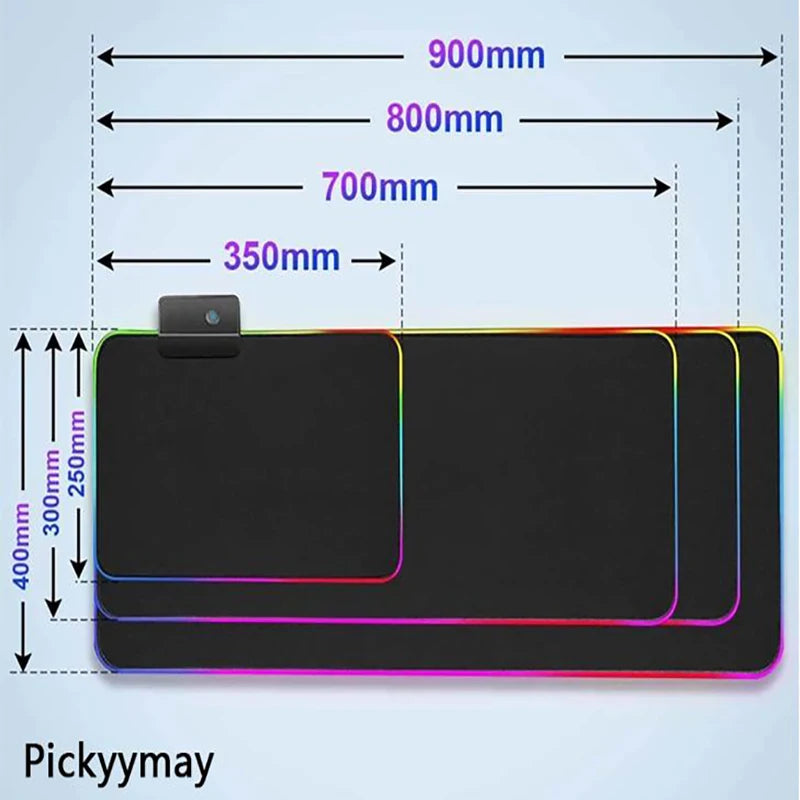 Cosmic Glow RGB XL Gaming Desk Mat – LED Backlit Space Mouse Pad (XXL)